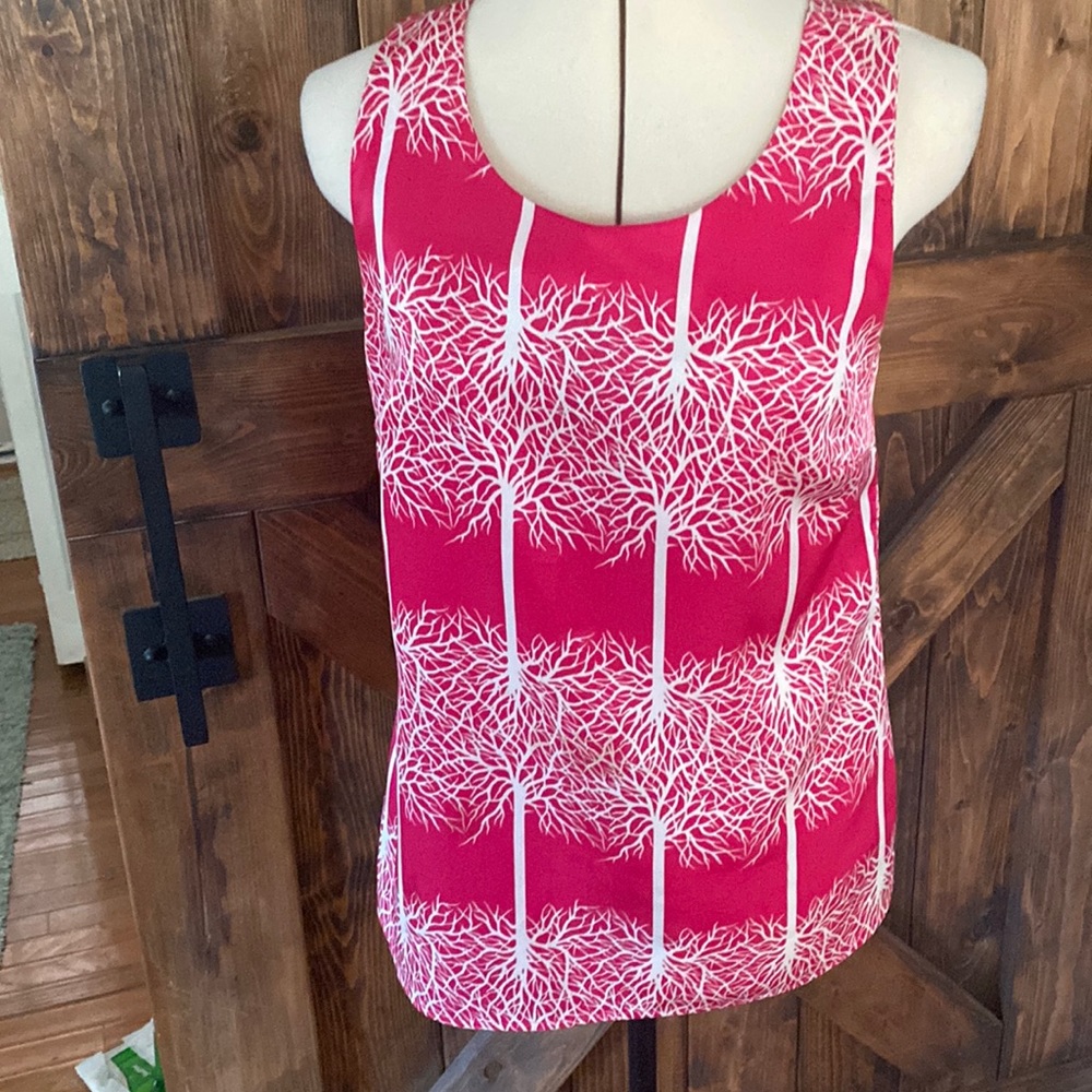 Bright pink top size small by Glam